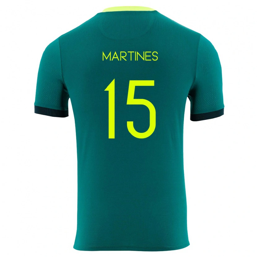 Danxen Men Bolivia José Martines #15 Green Yellow Black Home Jersey 26-28 T-Shirt