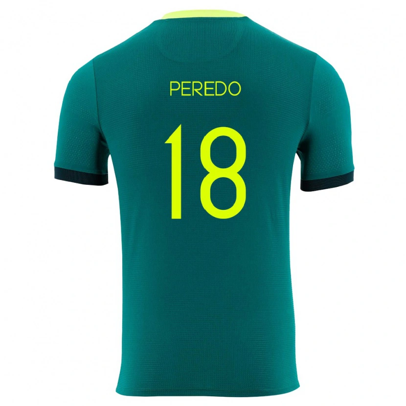 Danxen Men Bolivia Gustavo Peredo #18 Green Yellow Black Home Jersey 26-28 T-Shirt