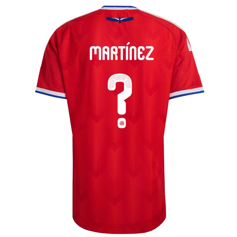 Danxen Men Chile Vicente Martínez #0 Red White Blue Home Jersey 26-28 T-Shirt
