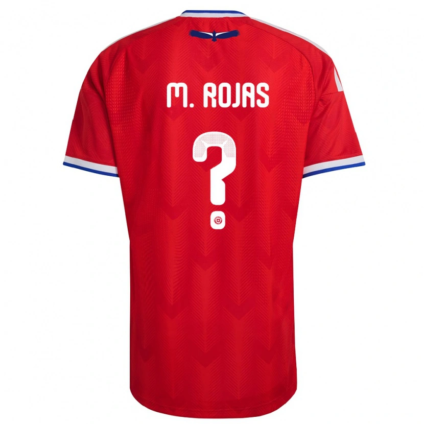 Danxen Men Chile Maximiliano Rojas #0 Red White Blue Home Jersey 26-28 T-Shirt