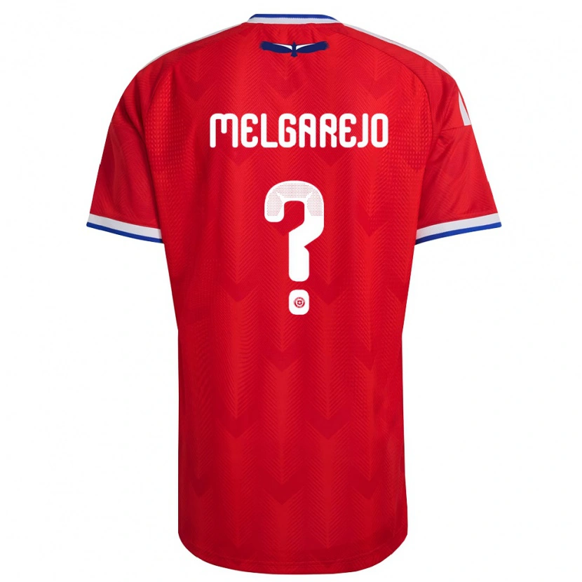 Danxen Men Chile Sebastián Melgarejo #0 Red White Blue Home Jersey 26-28 T-Shirt