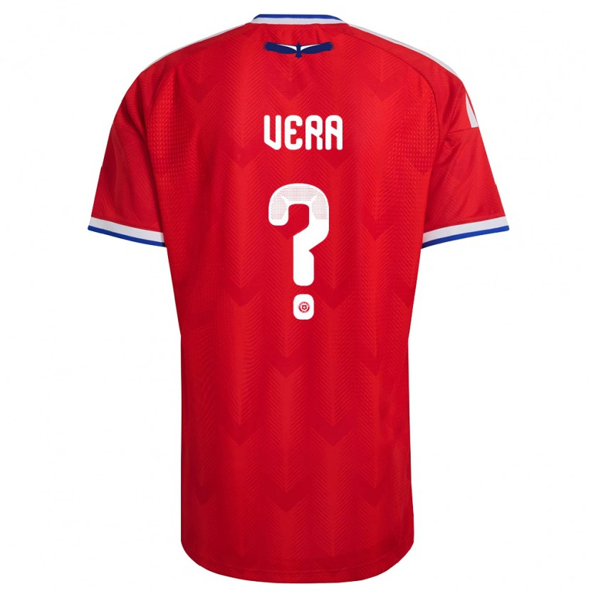 Danxen Men Chile Renato Vera #0 Red White Blue Home Jersey 26-28 T-Shirt