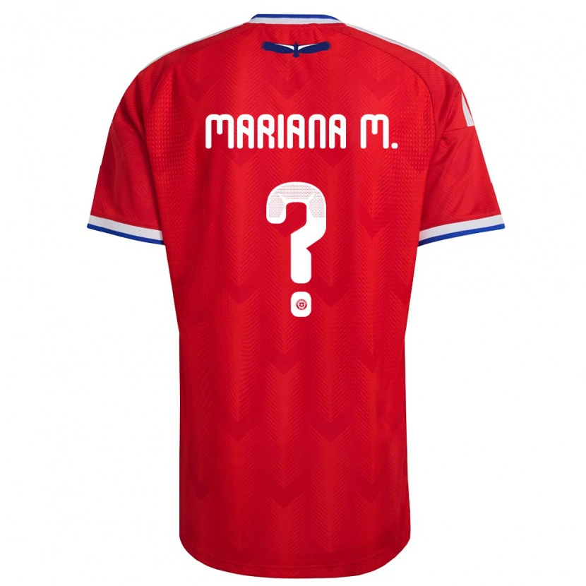 Danxen Men Chile Mariana Morales #0 Red White Blue Home Jersey 26-28 T-Shirt