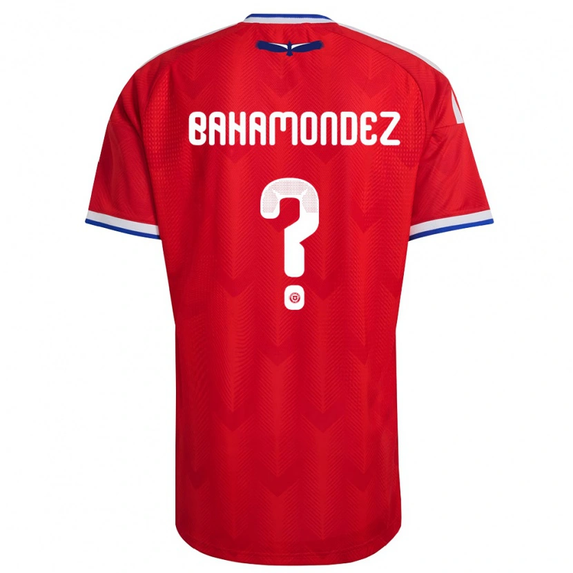 Danxen Men Chile Taizo Bahamondez #0 Red White Blue Home Jersey 26-28 T-Shirt