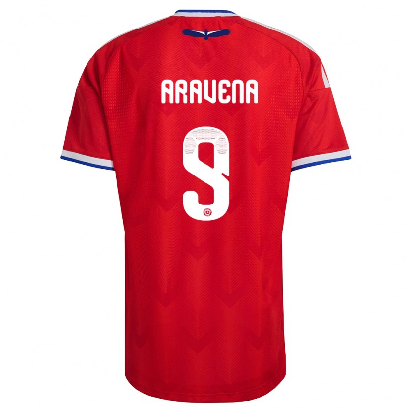 Danxen Men Chile Alexander Aravena #9 Red White Blue Home Jersey 26-28 T-Shirt