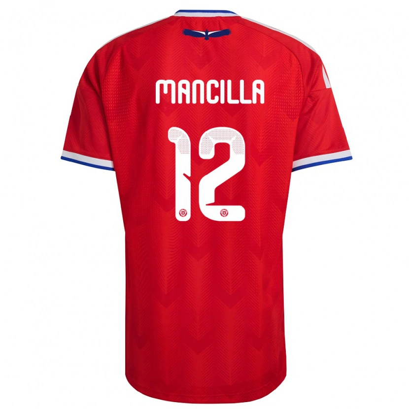 Danxen Men Chile Franco Mancilla #12 Red White Blue Home Jersey 26-28 T-Shirt