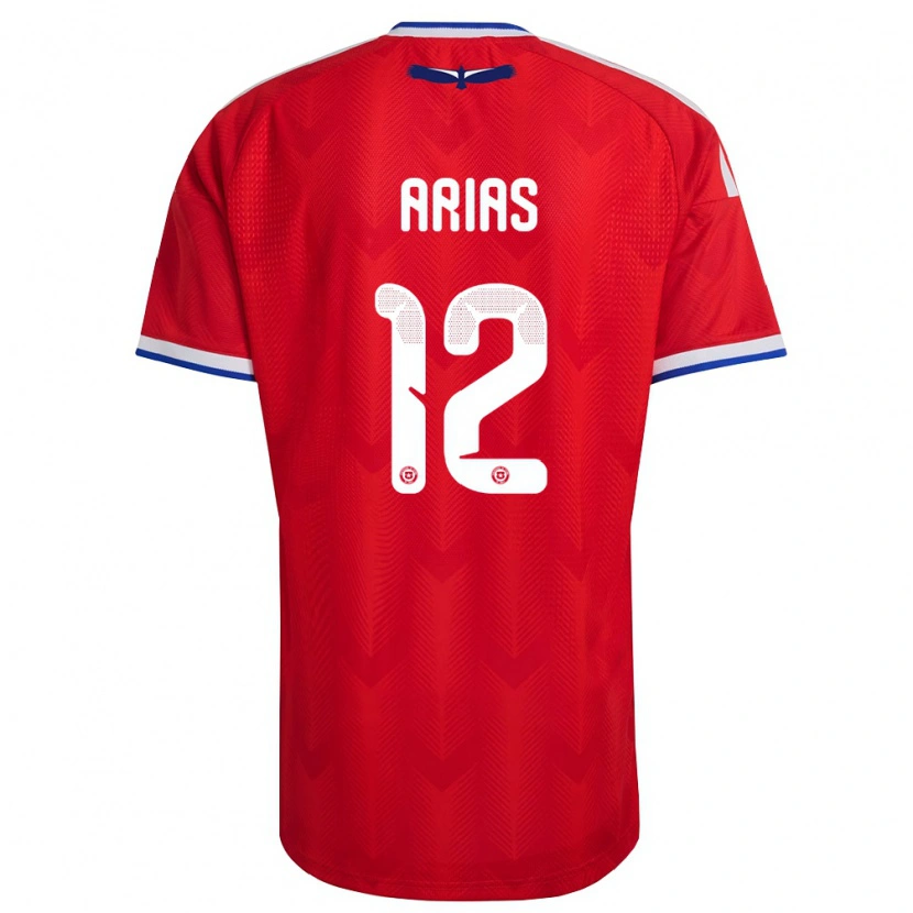 Danxen Men Chile Gabriel Arias #12 Red White Blue Home Jersey 26-28 T-Shirt