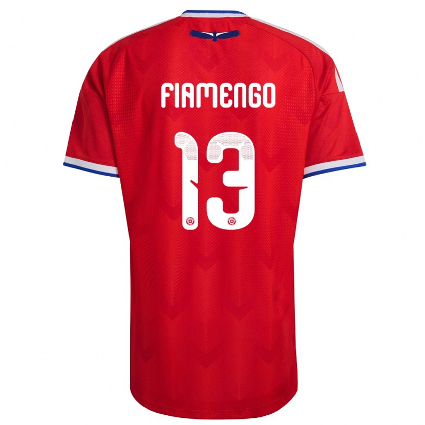 Danxen Men Chile Darko Fiamengo #13 Red White Blue Home Jersey 26-28 T-Shirt