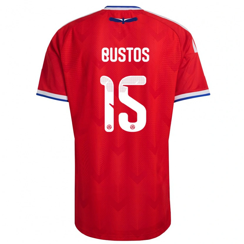 Danxen Men Chile Melissa Bustos #15 Red White Blue Home Jersey 26-28 T-Shirt