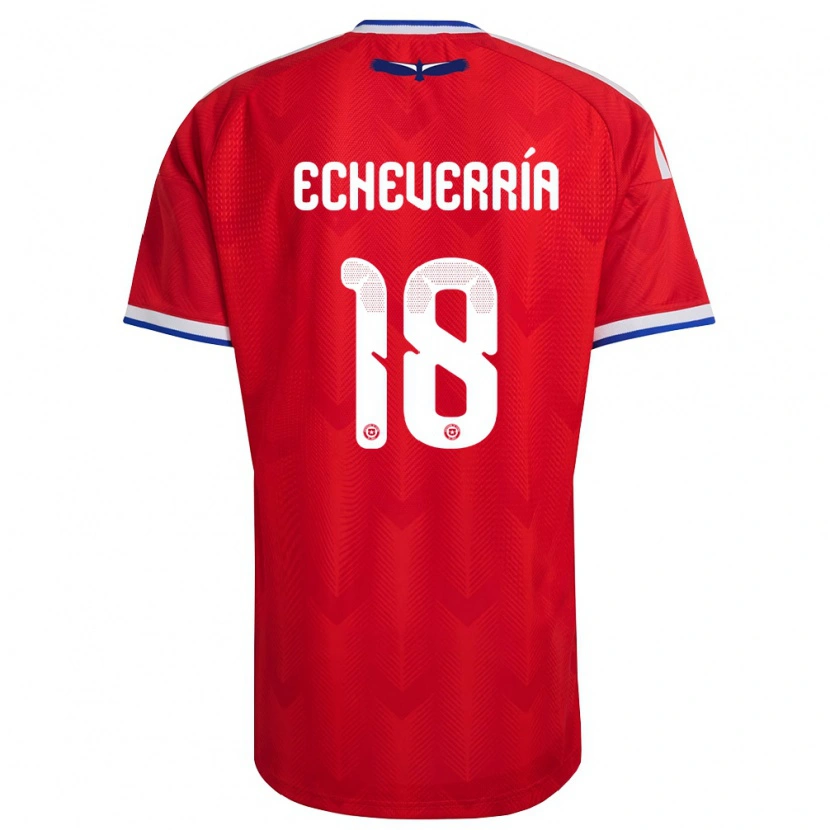 Danxen Men Chile Rodrigo Echeverría #18 Red White Blue Home Jersey 26-28 T-Shirt