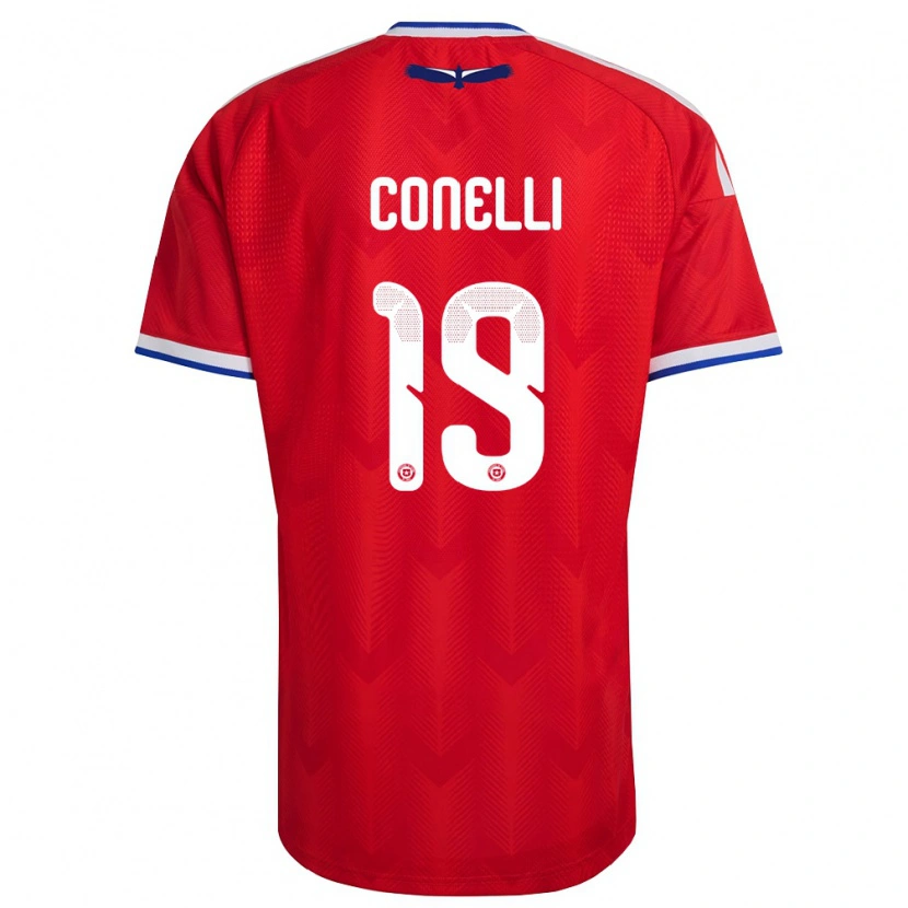 Danxen Men Chile Vicente Conelli #19 Red White Blue Home Jersey 26-28 T-Shirt