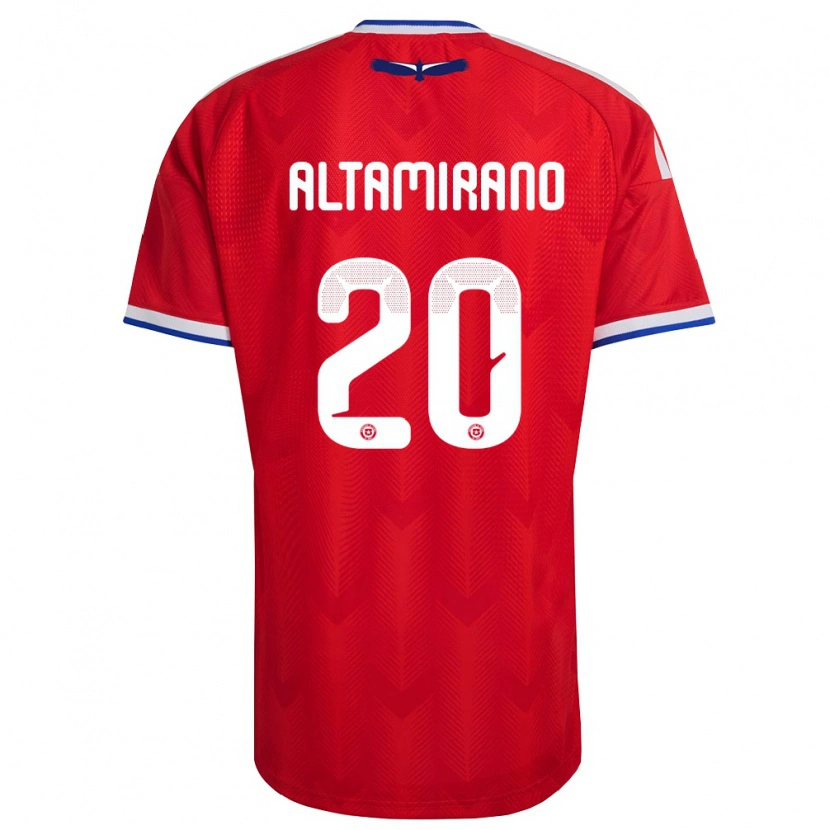 Danxen Men Chile Javier Altamirano #20 Red White Blue Home Jersey 26-28 T-Shirt