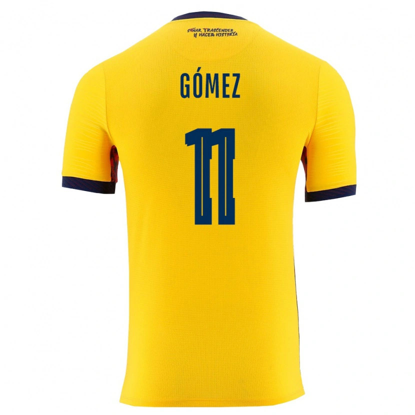 Danxen Men Ecuador Jandry Gómez #11 Yellow Navy Home Jersey 26-28 T-Shirt