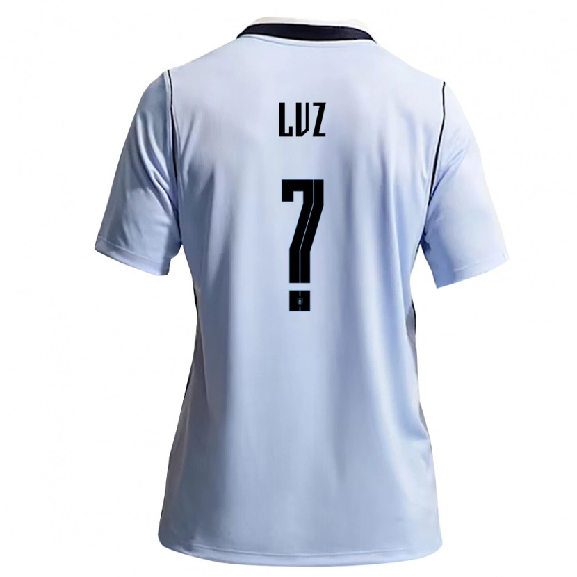 Danxen Men Uruguay Anderson Luz #0 Sky Blue White Home Jersey 26-28 T-Shirt