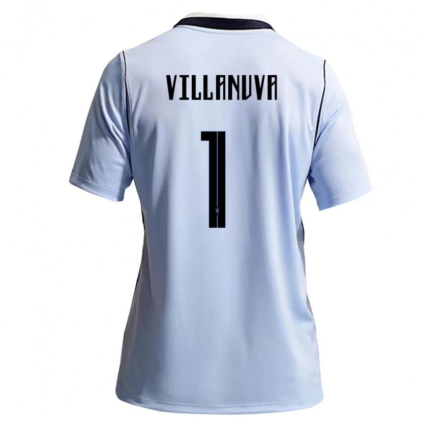 Danxen Men Uruguay Josefina Villanuva #1 Sky Blue White Home Jersey 26-28 T-Shirt