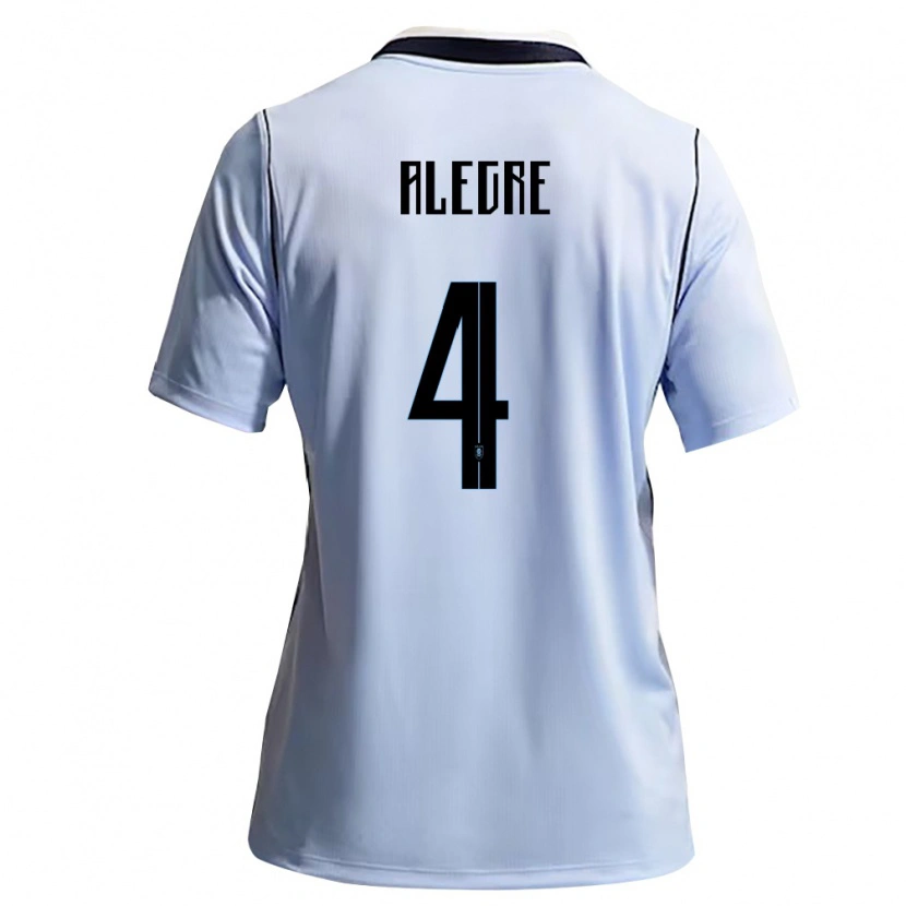 Danxen Men Uruguay Ignacio Alegre #4 Sky Blue White Home Jersey 26-28 T-Shirt
