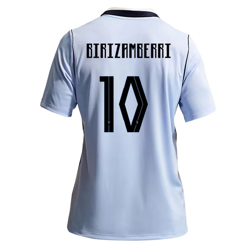 Danxen Men Uruguay Carolina Birizamberri #10 Sky Blue White Home Jersey 26-28 T-Shirt