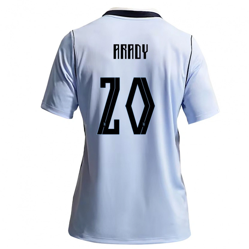 Danxen Men Uruguay Bruno Arady #20 Sky Blue White Home Jersey 26-28 T-Shirt