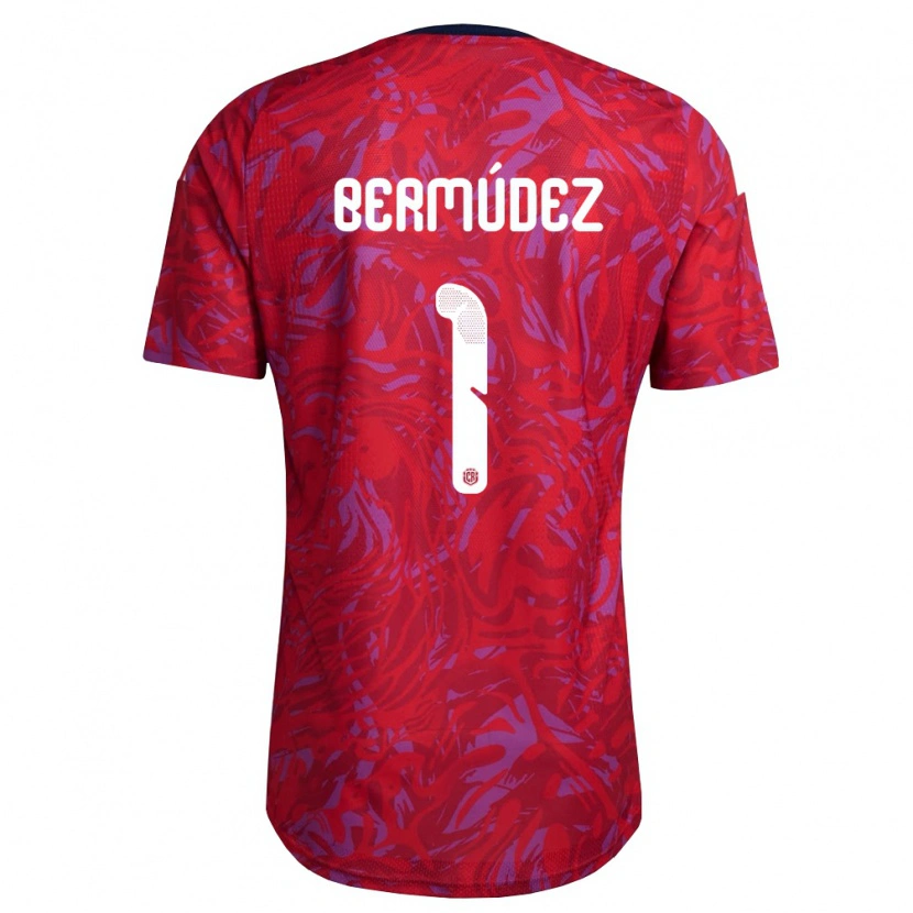 Danxen Men Costa Rica Noelia Bermudez #1 Red Purple Navy Home Jersey 26-28 T-Shirt