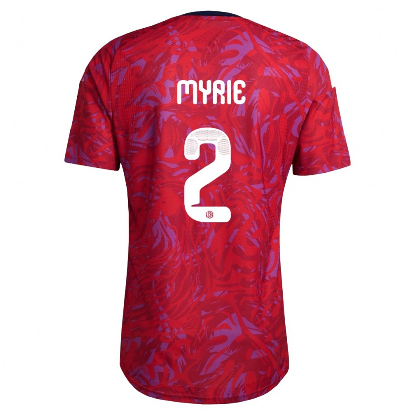 Danxen Men Costa Rica Kenan Myrie #2 Red Purple Navy Home Jersey 26-28 T-Shirt