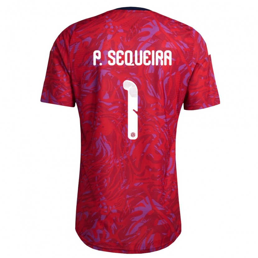 Danxen Men Costa Rica Patrick Sequeira #1 Red Purple Navy Home Jersey 26-28 T-Shirt