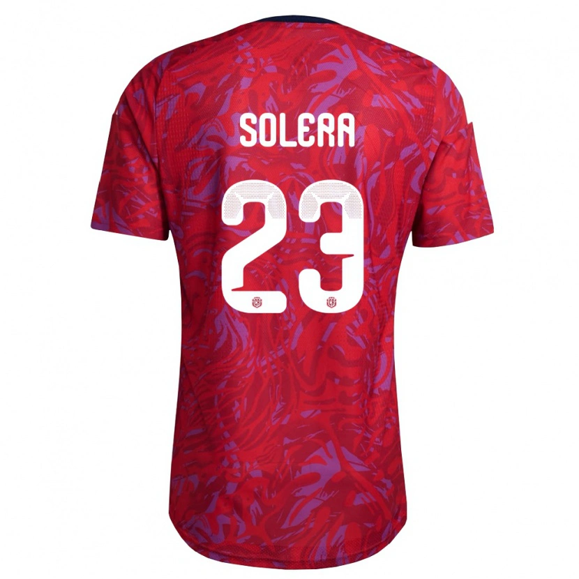 Danxen Men Costa Rica Daniela Solera #23 Red Purple Navy Home Jersey 26-28 T-Shirt