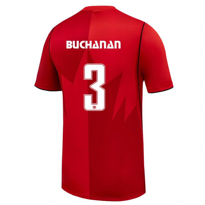Danxen Men Canada Kadeisha Buchanan #3 Red White Home Jersey 26-28 T-Shirt
