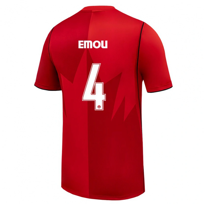 Danxen Men Canada Israel Emou #4 Red White Home Jersey 26-28 T-Shirt