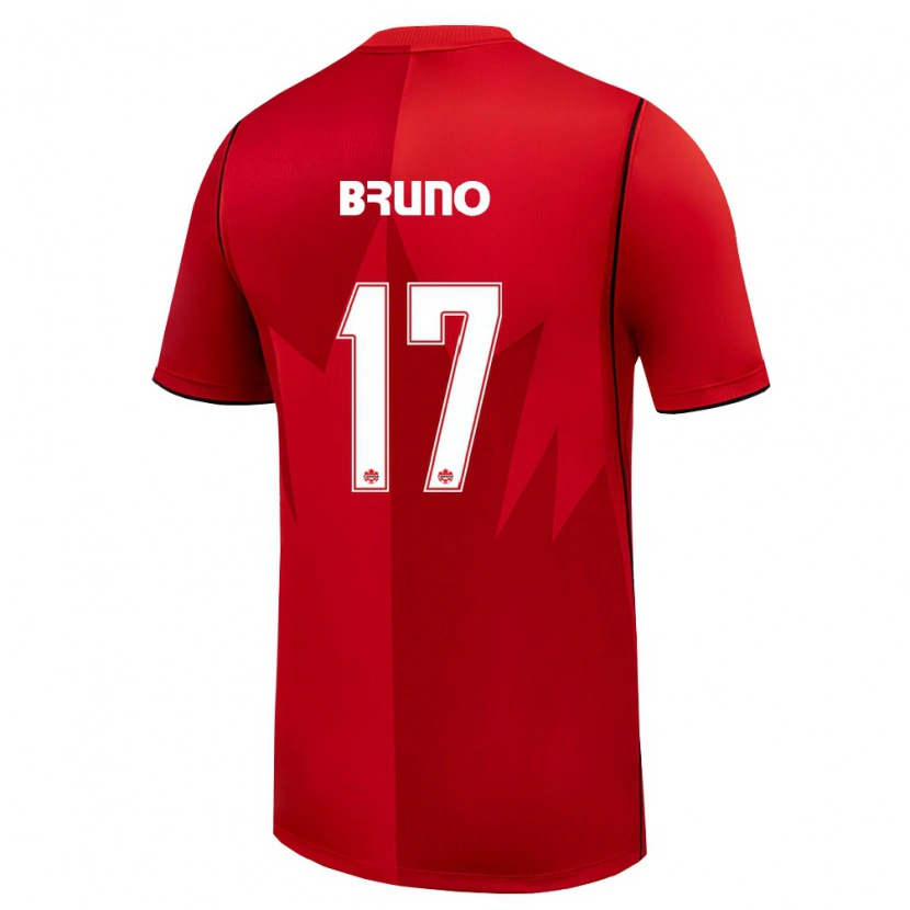 Danxen Men Canada Zayne Bruno #17 Red White Home Jersey 26-28 T-Shirt