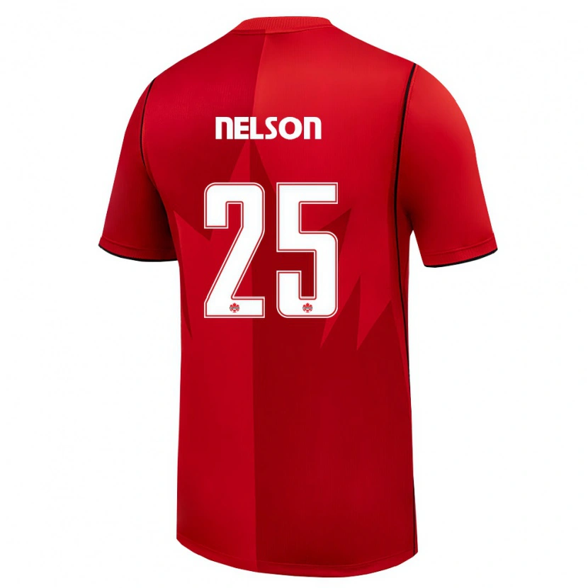 Danxen Men Canada Jayden Nelson #25 Red White Home Jersey 26-28 T-Shirt