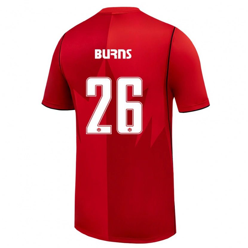 Danxen Men Canada Zoe Burns #26 Red White Home Jersey 26-28 T-Shirt