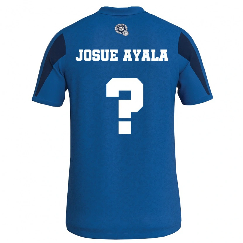 Danxen Men El Salvador Josué Ayala #0 Blue Navy Home Jersey 26-28 T-Shirt