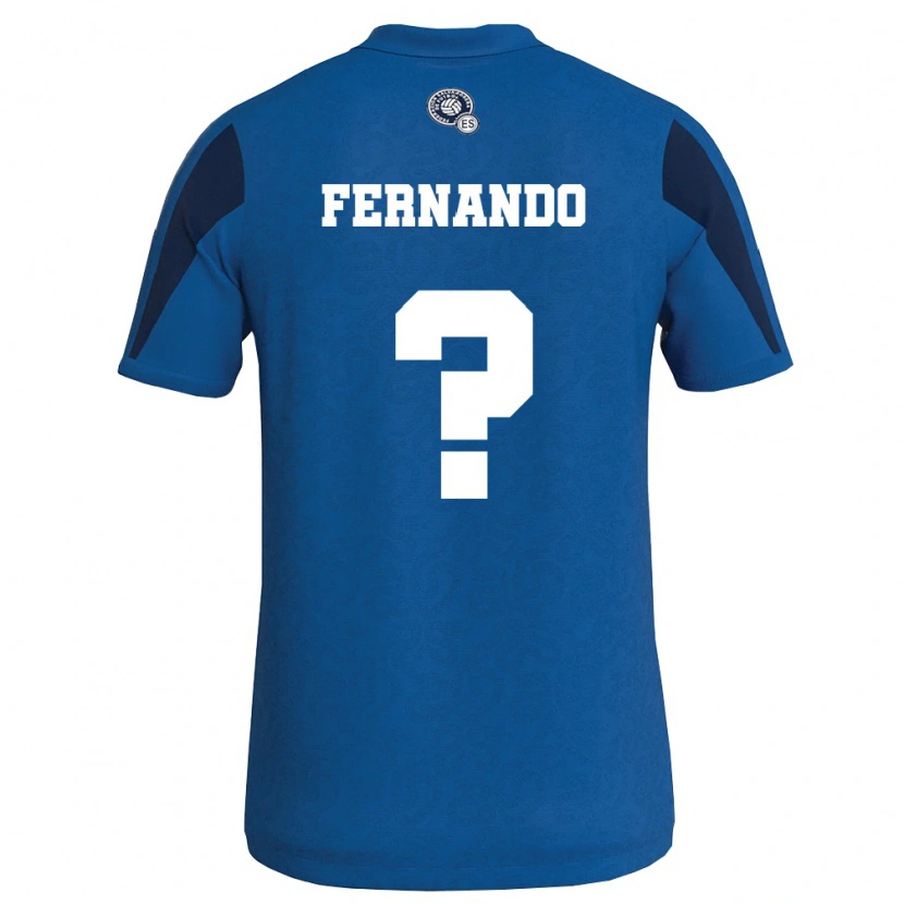Danxen Men El Salvador Fernando Sánchez #0 Blue Navy Home Jersey 26-28 T-Shirt