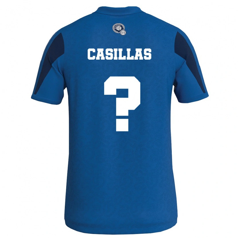 Danxen Men El Salvador Marcos Casillas #0 Blue Navy Home Jersey 26-28 T-Shirt