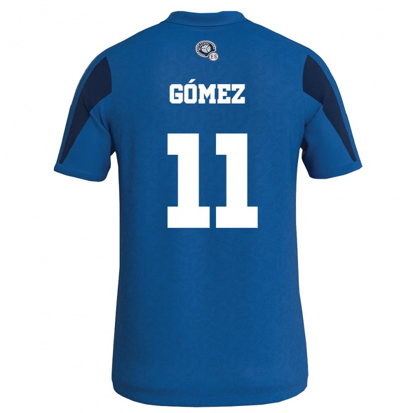 Danxen Men El Salvador Luis Gómez #11 Blue Navy Home Jersey 26-28 T-Shirt