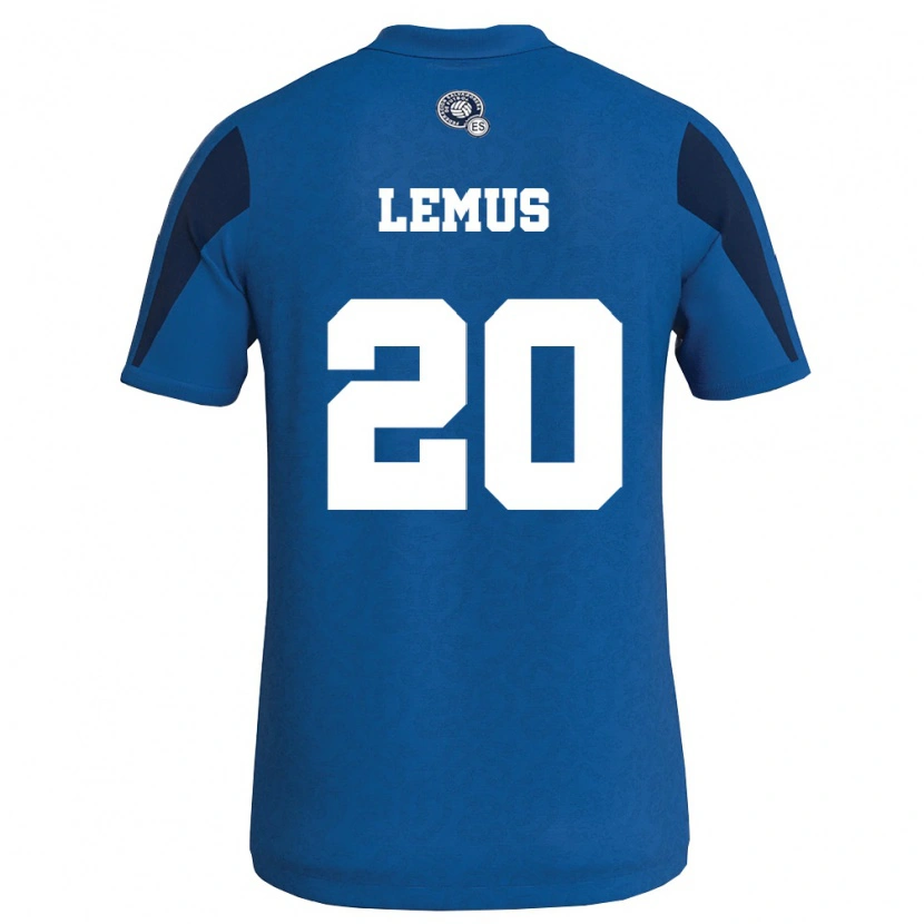 Danxen Men El Salvador Diego Lemus #20 Blue Navy Home Jersey 26-28 T-Shirt