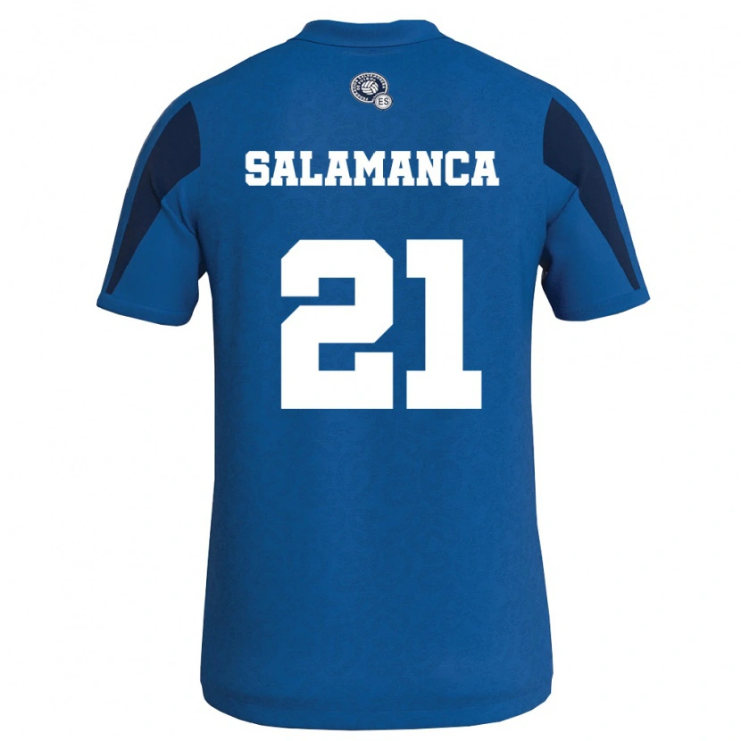 Danxen Men El Salvador Sneijder Salamanca #21 Blue Navy Home Jersey 26-28 T-Shirt