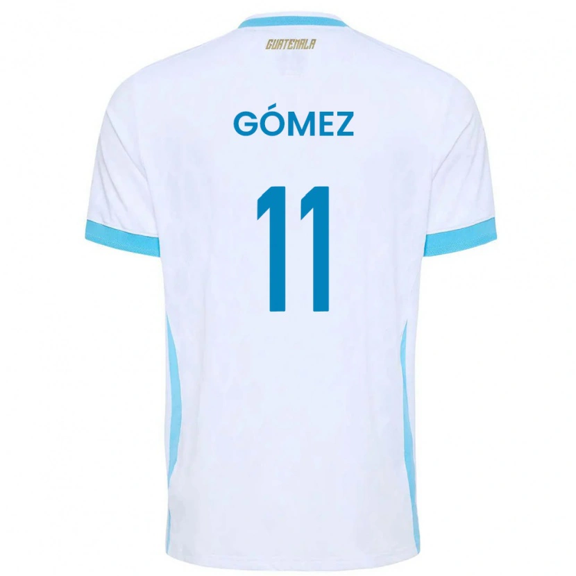 Danxen Men Guatemala Savianna Gómez #11 White Sky Blue Gold Home Jersey 26-28 T-Shirt