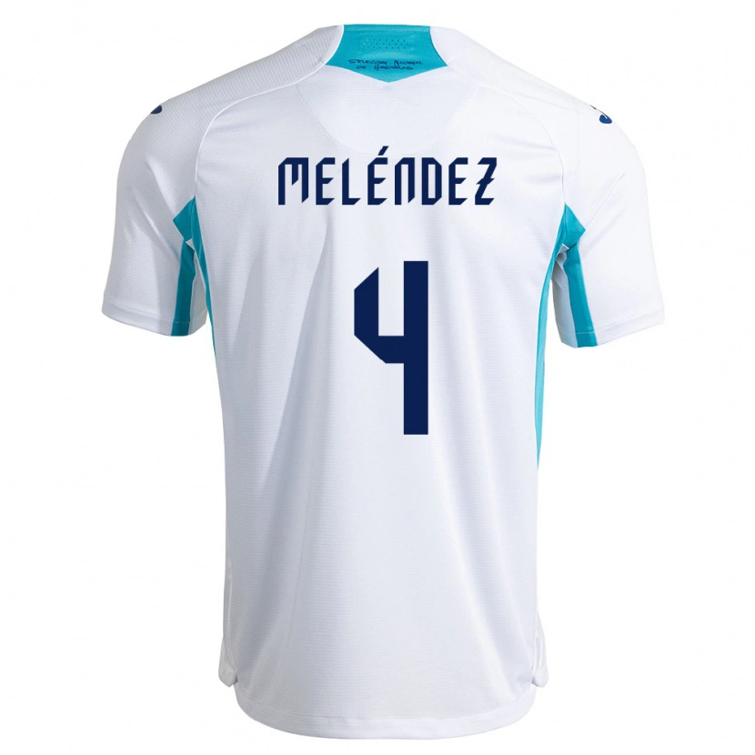 Danxen Men Honduras Carlos Meléndez #4 White Blue Sky Blue Home Jersey 26-28 T-Shirt