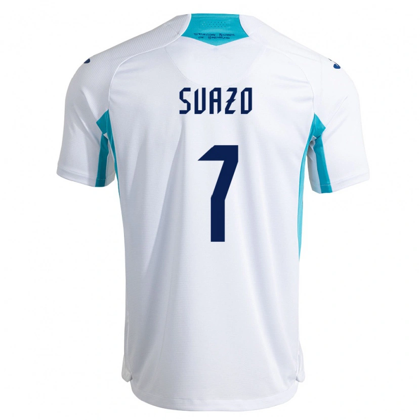 Danxen Men Honduras Luis Suazo #7 White Blue Sky Blue Home Jersey 26-28 T-Shirt