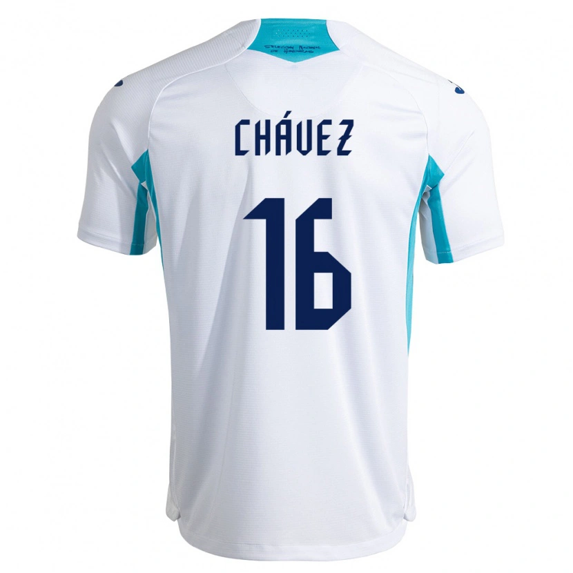 Danxen Men Honduras Charly Chávez #16 White Blue Sky Blue Home Jersey 26-28 T-Shirt
