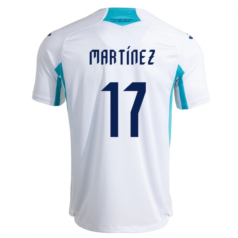 Danxen Men Honduras Juan Martínez #17 White Blue Sky Blue Home Jersey 26-28 T-Shirt