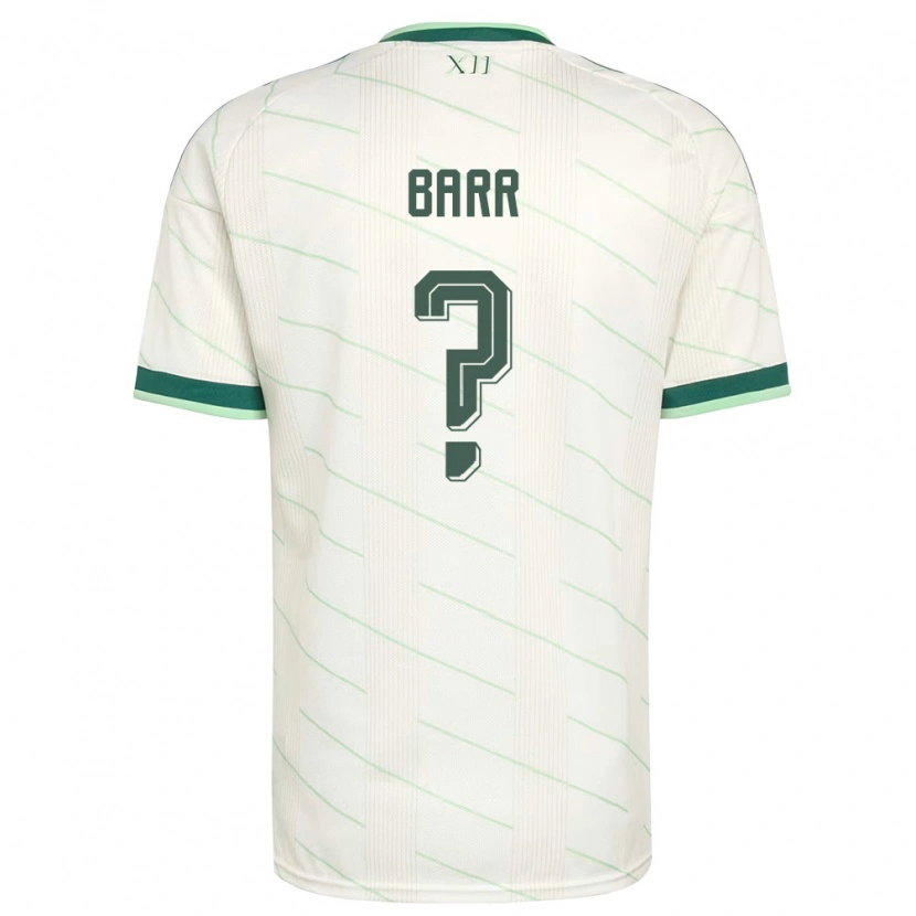 Danxen Men Northern Ireland Conor Barr #0 White Green Away Jersey 26-28 T-Shirt