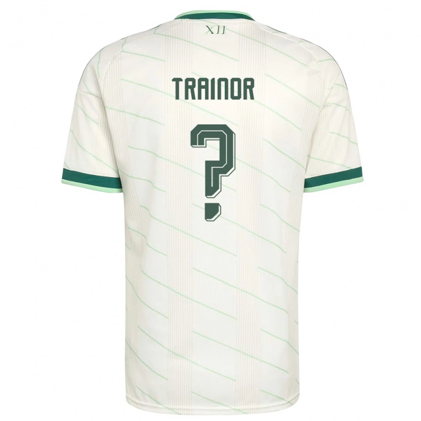 Danxen Men Northern Ireland Sonny Trainor #0 White Green Away Jersey 26-28 T-Shirt