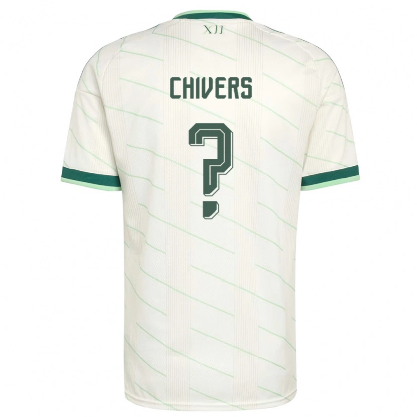 Danxen Men Northern Ireland Kyle Chivers #0 White Green Away Jersey 26-28 T-Shirt