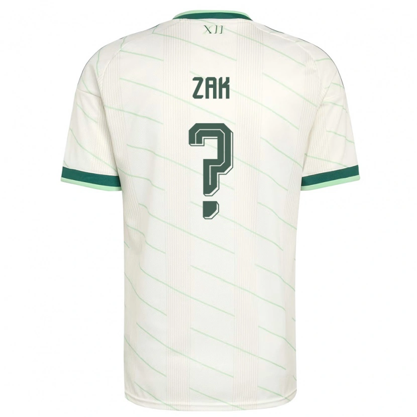 Danxen Men Northern Ireland Zak Robinson #0 White Green Away Jersey 26-28 T-Shirt