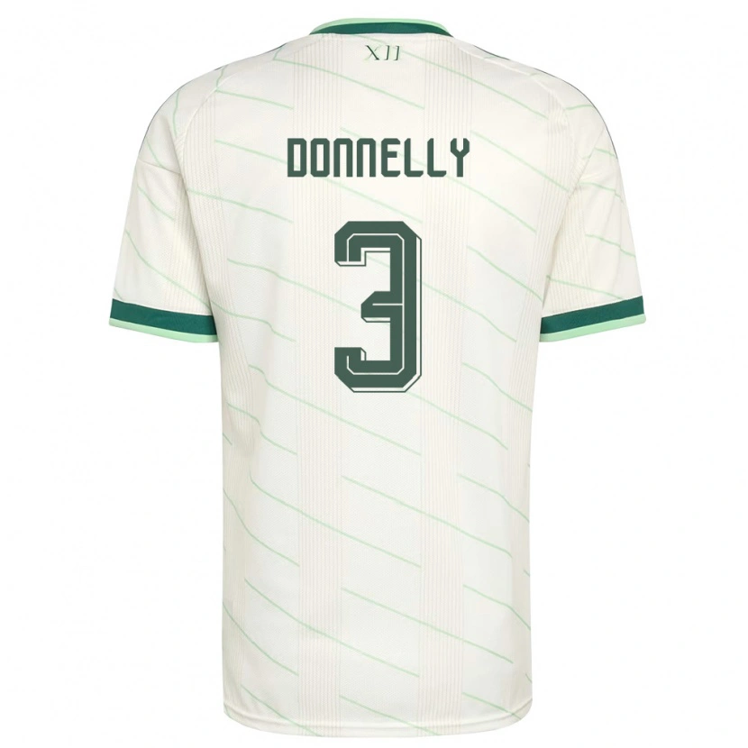 Danxen Men Northern Ireland Aaron Donnelly #3 White Green Away Jersey 26-28 T-Shirt