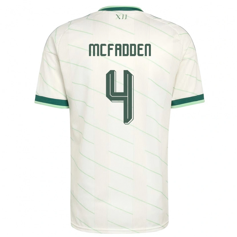 Danxen Men Northern Ireland Sarah Mcfadden #4 White Green Away Jersey 26-28 T-Shirt