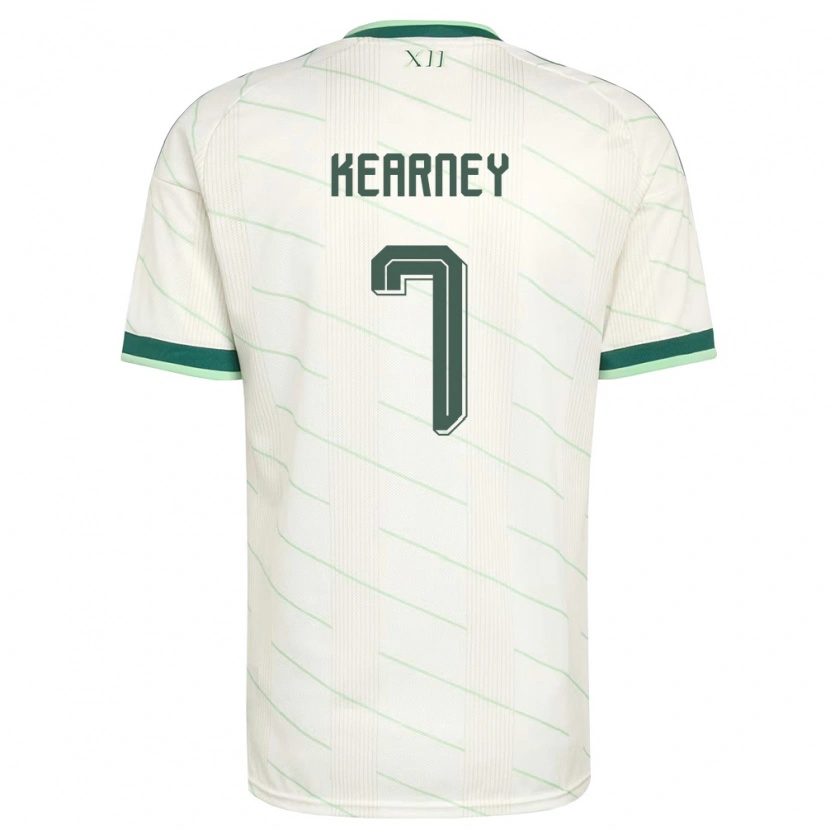 Danxen Men Northern Ireland Shea Kearney #7 White Green Away Jersey 26-28 T-Shirt