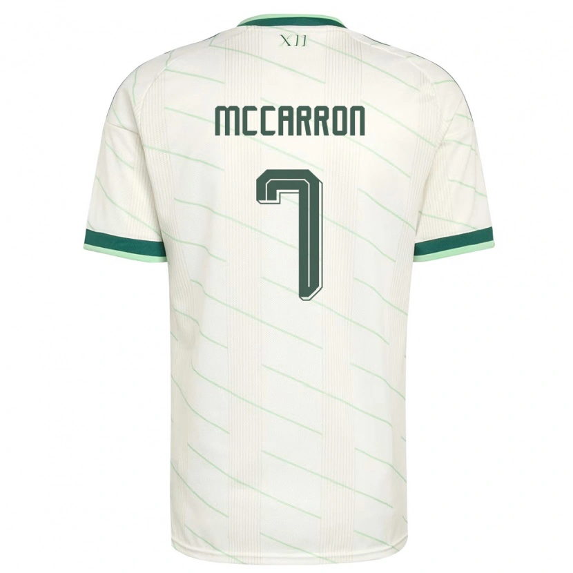 Danxen Men Northern Ireland Chloe Mccarron #7 White Green Away Jersey 26-28 T-Shirt